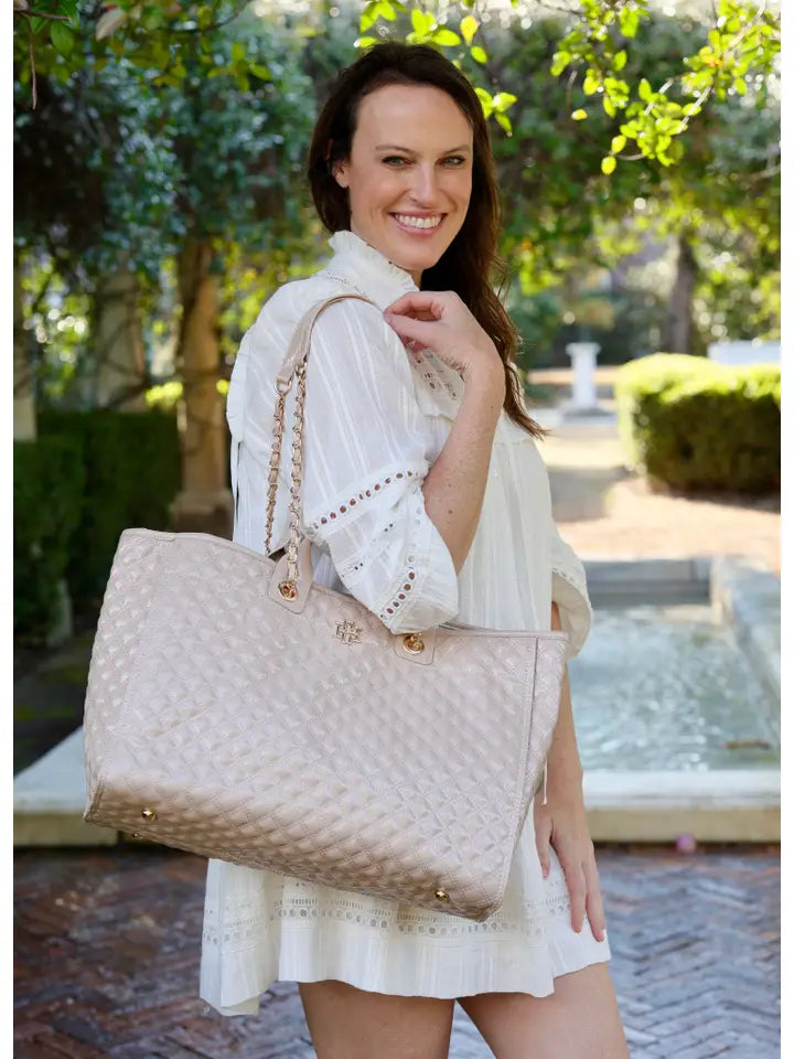 Melissa Tote Bag Nude Patent