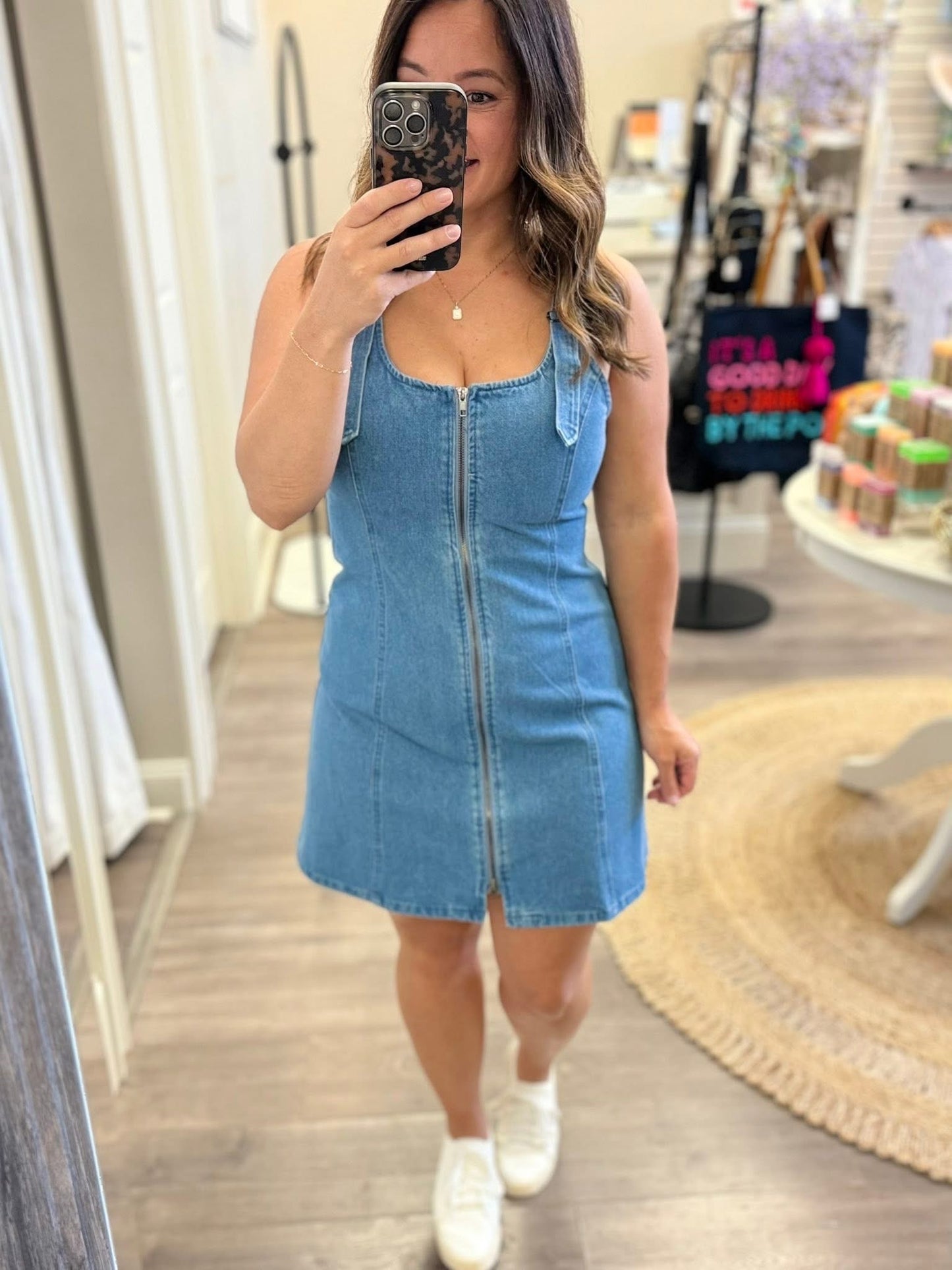 Sweet on Denim Dress