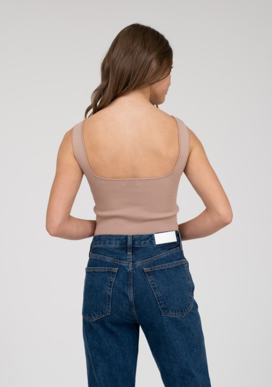 Sleeveless Sweater Knit Crop Top
