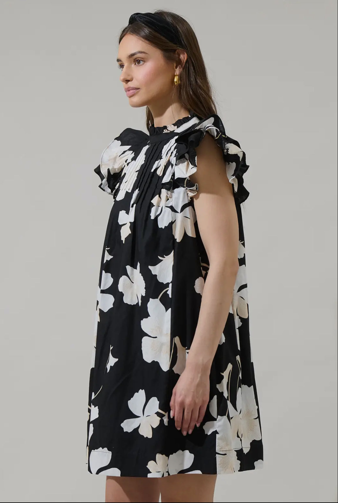Medina Floral Shift Mini Dress