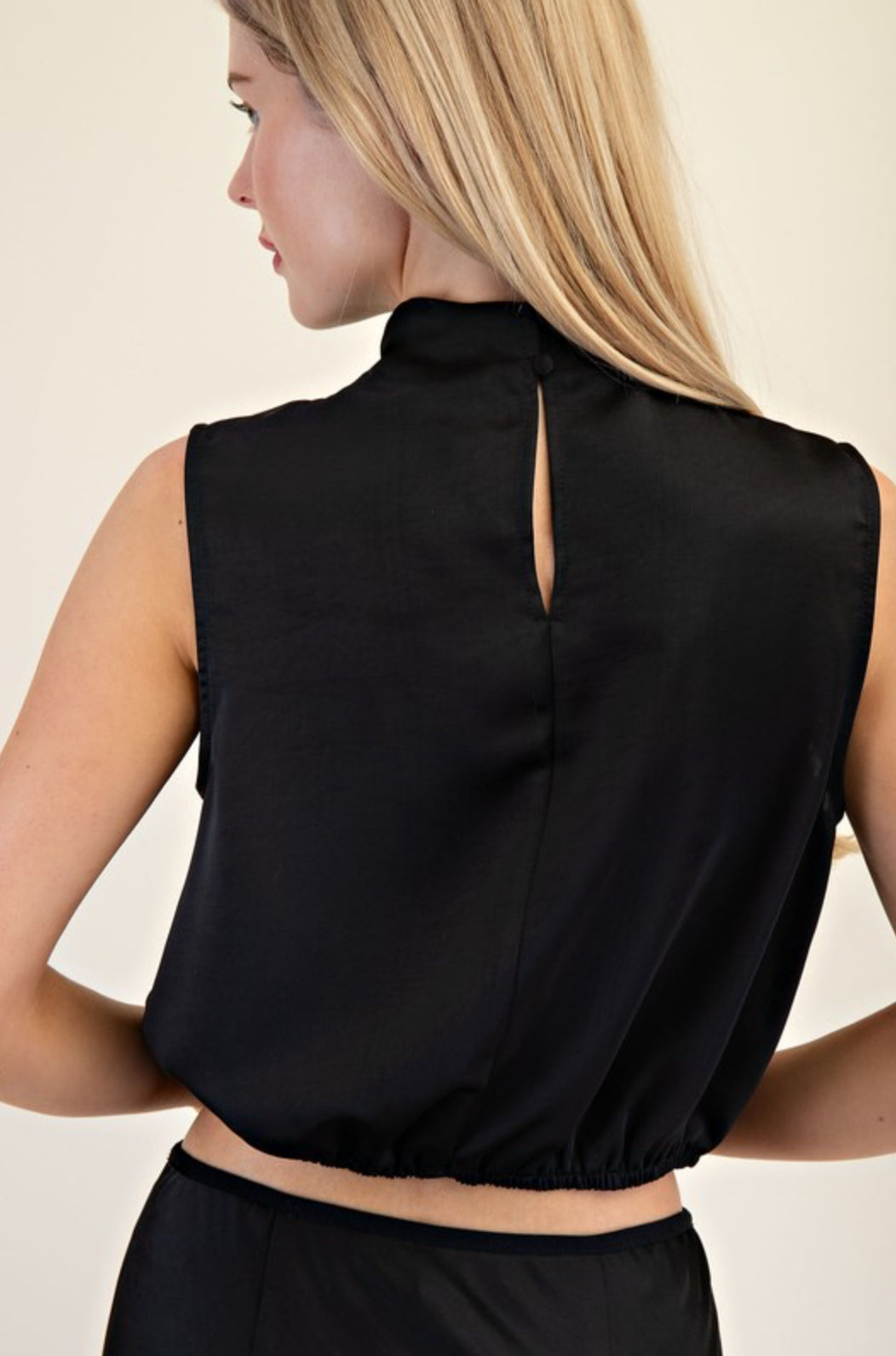 Silk Cropped Top