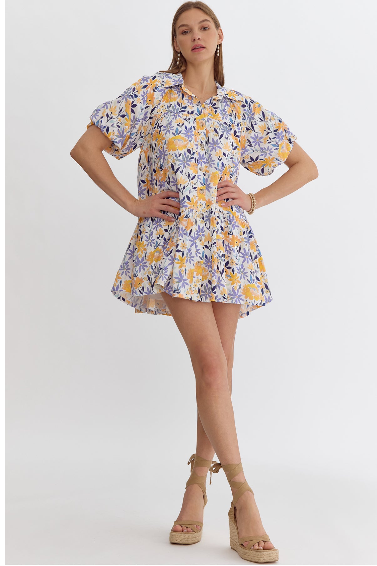 Sunshine & Lavender Dress