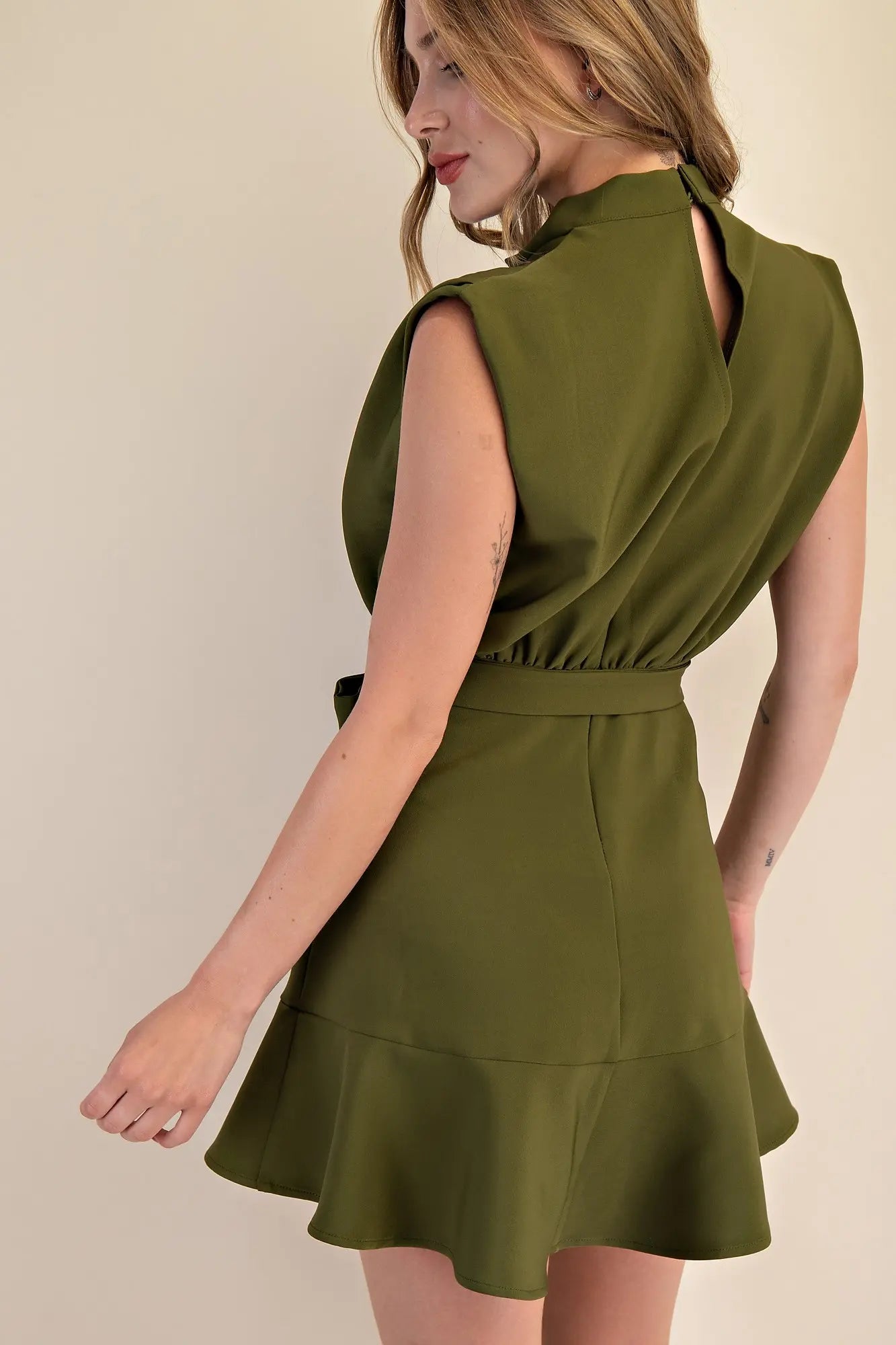 Satin Hourglass Mini Dress
