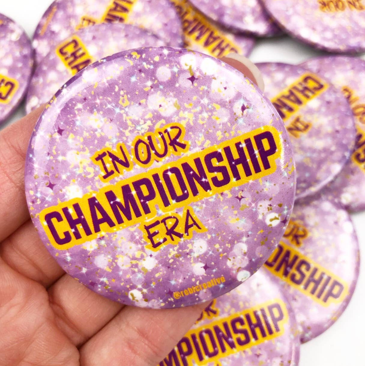 Championship Era - Lavender - Game Day Button