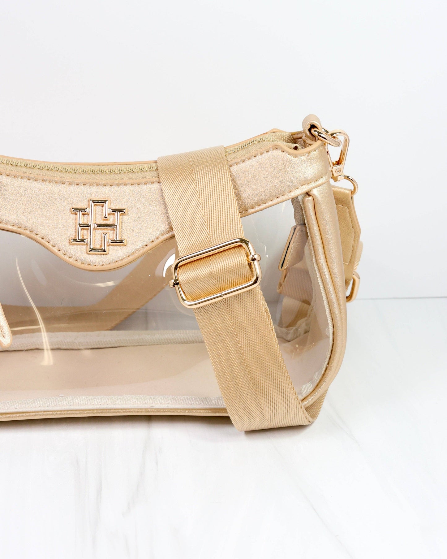 Cassidy Clear Crossbody GOLD