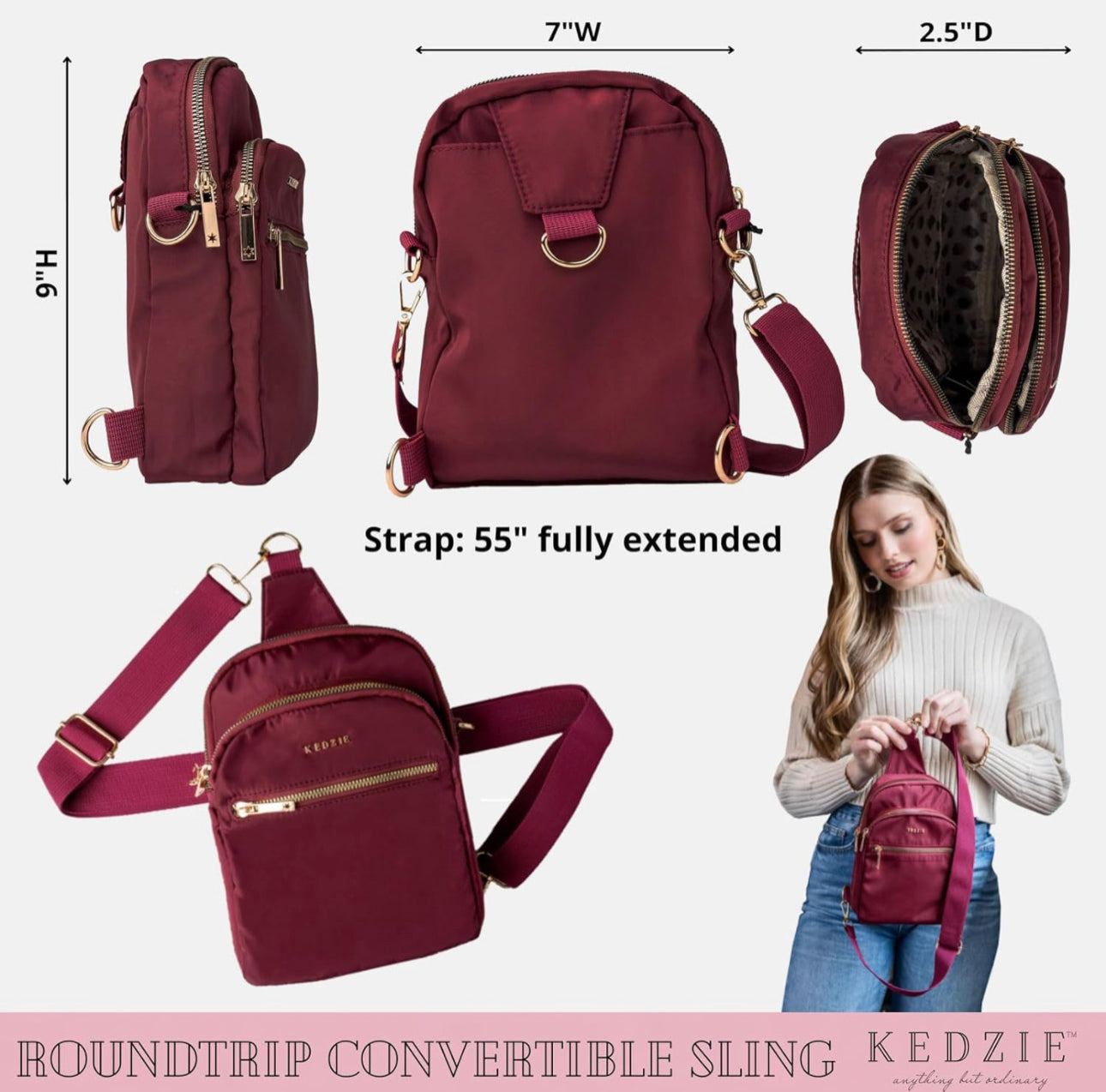 Kedzie Roundtrip Convertible Sling