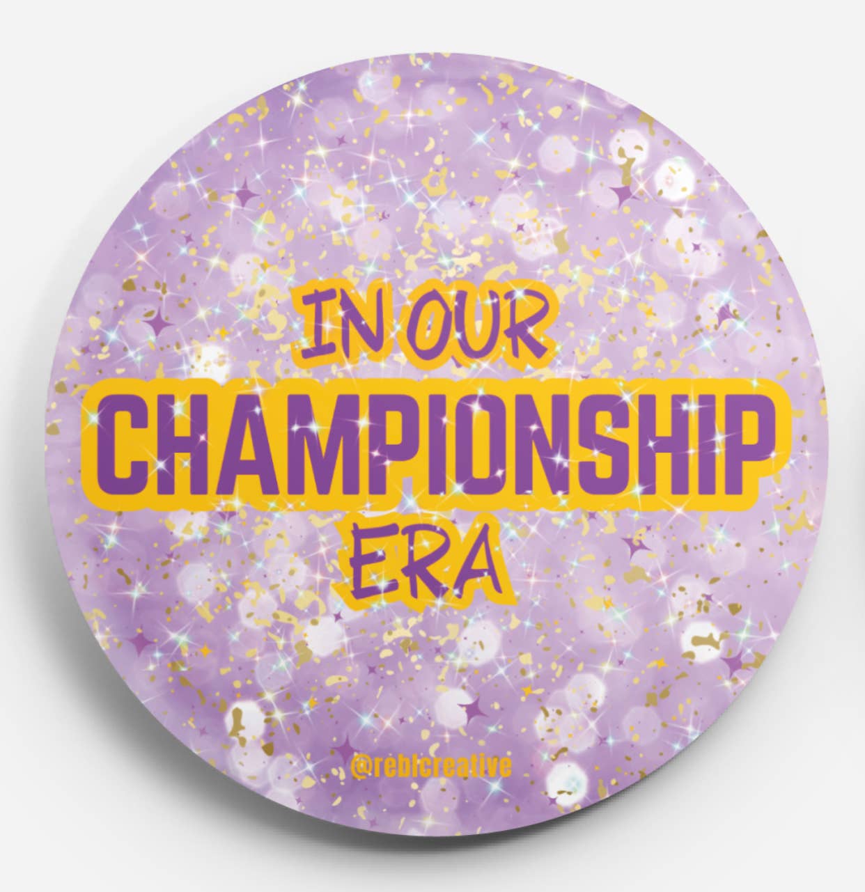 Championship Era - Lavender - Game Day Button