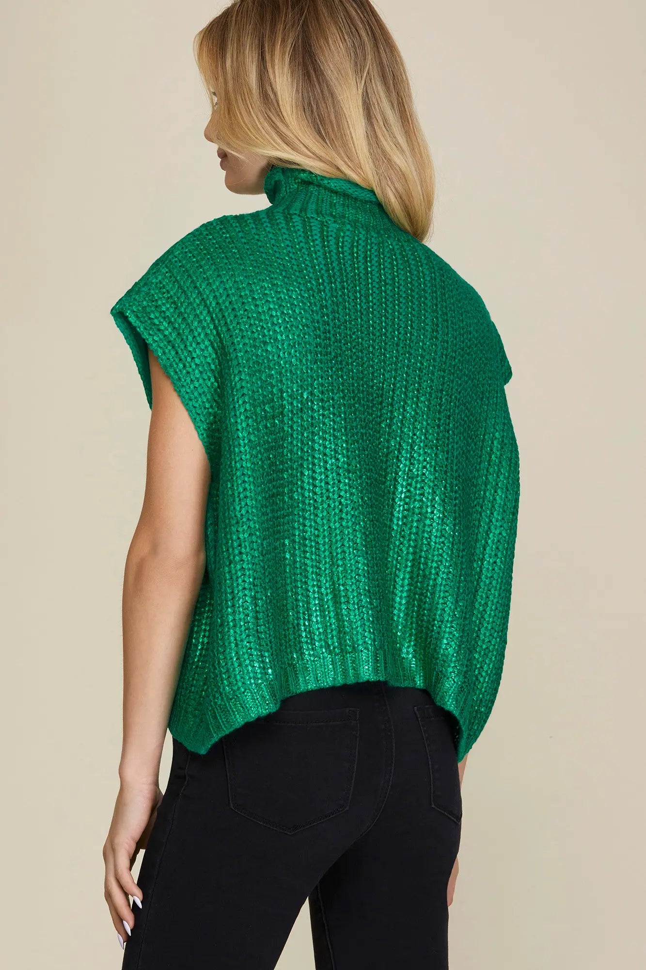 Metallic Magic Sweater Vest