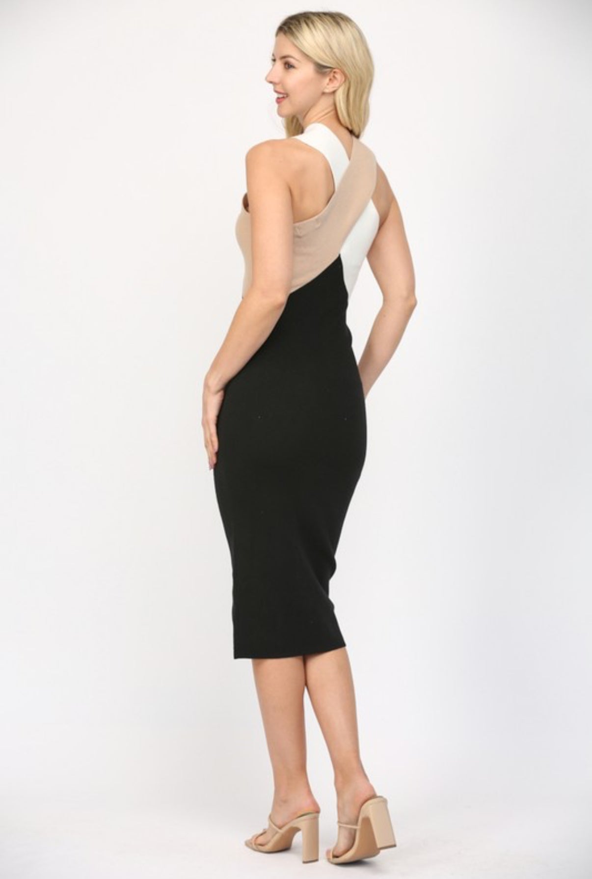 Envy Crossover Knit Dress