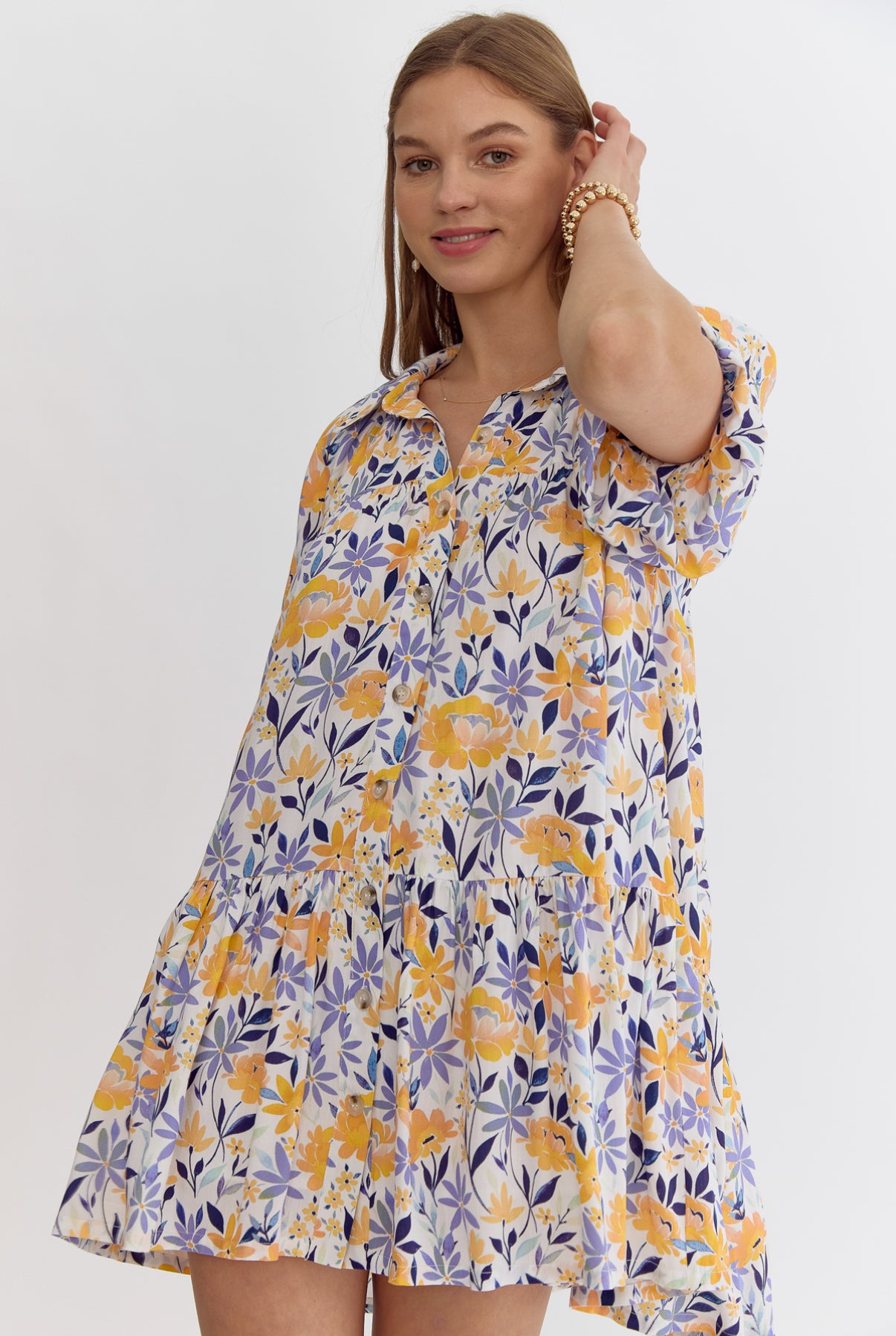 Sunshine & Lavender Dress