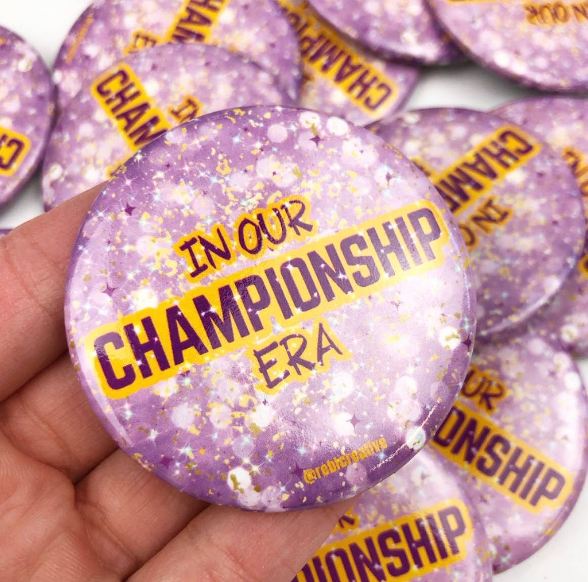 Championship Era - Lavender - Game Day Button