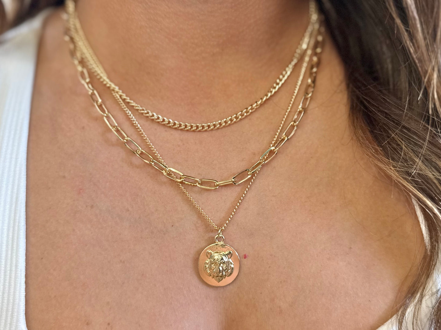 Tiger Layered Necklace