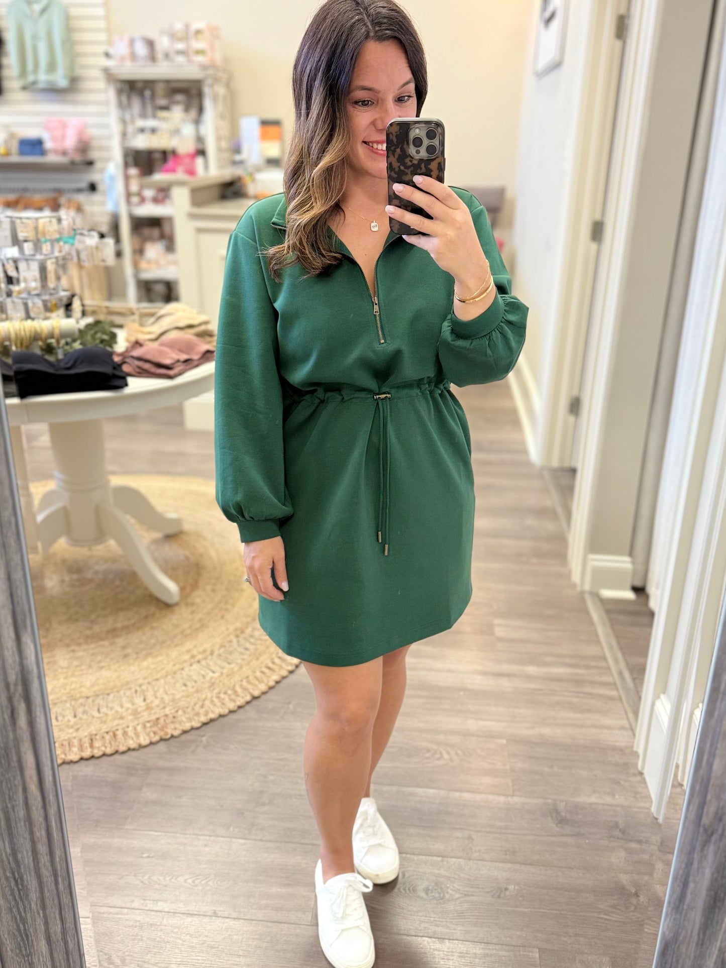 Everyday Ease Half-Zip Dress