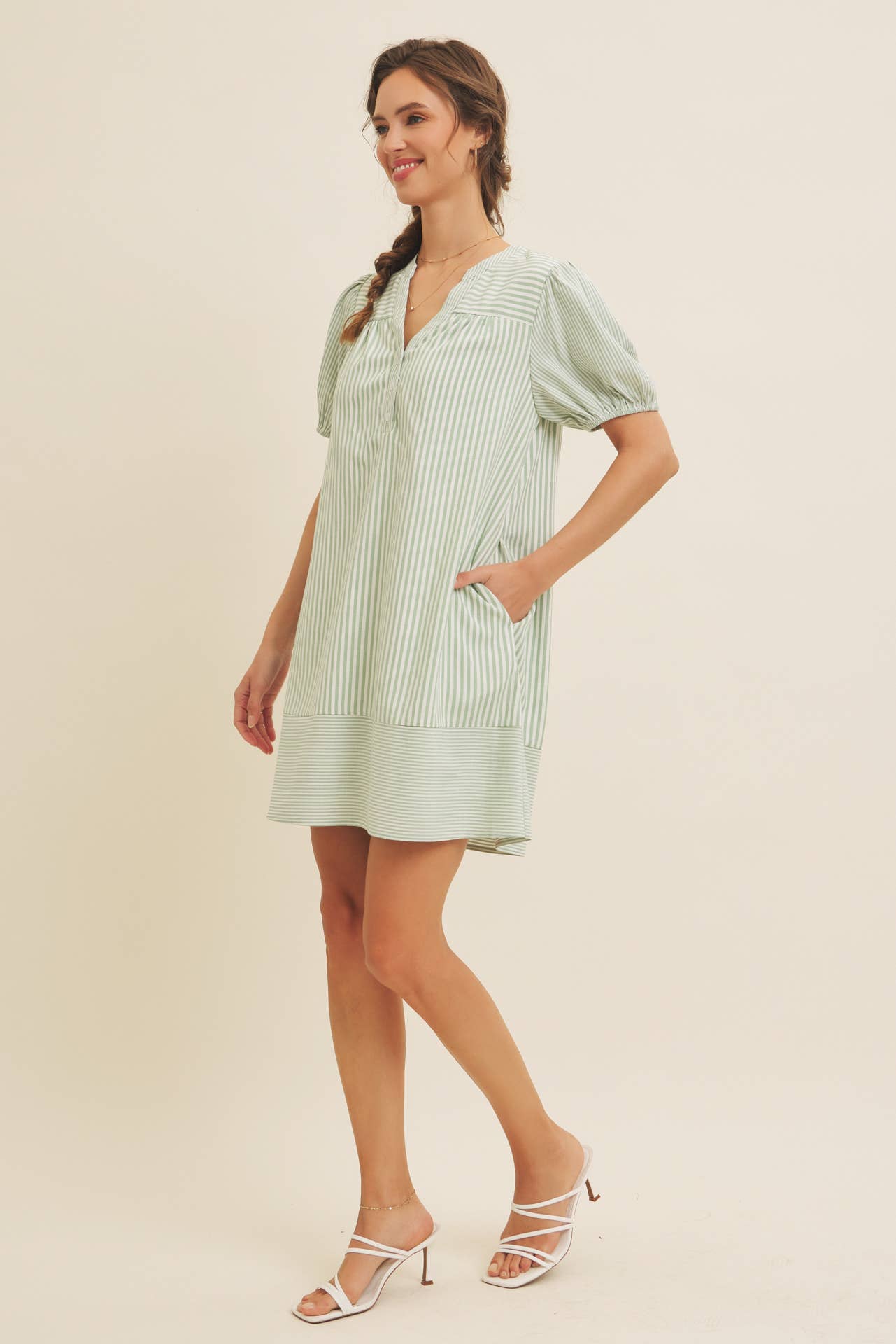 Tegan Striped Dress