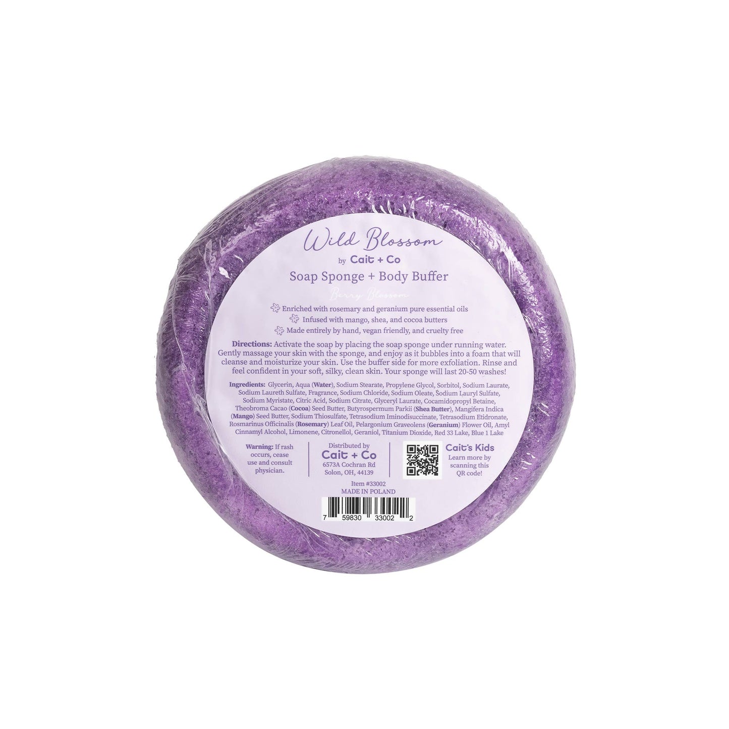 Wild Blossom Soap Infused Body Buffer-Berry Blossom