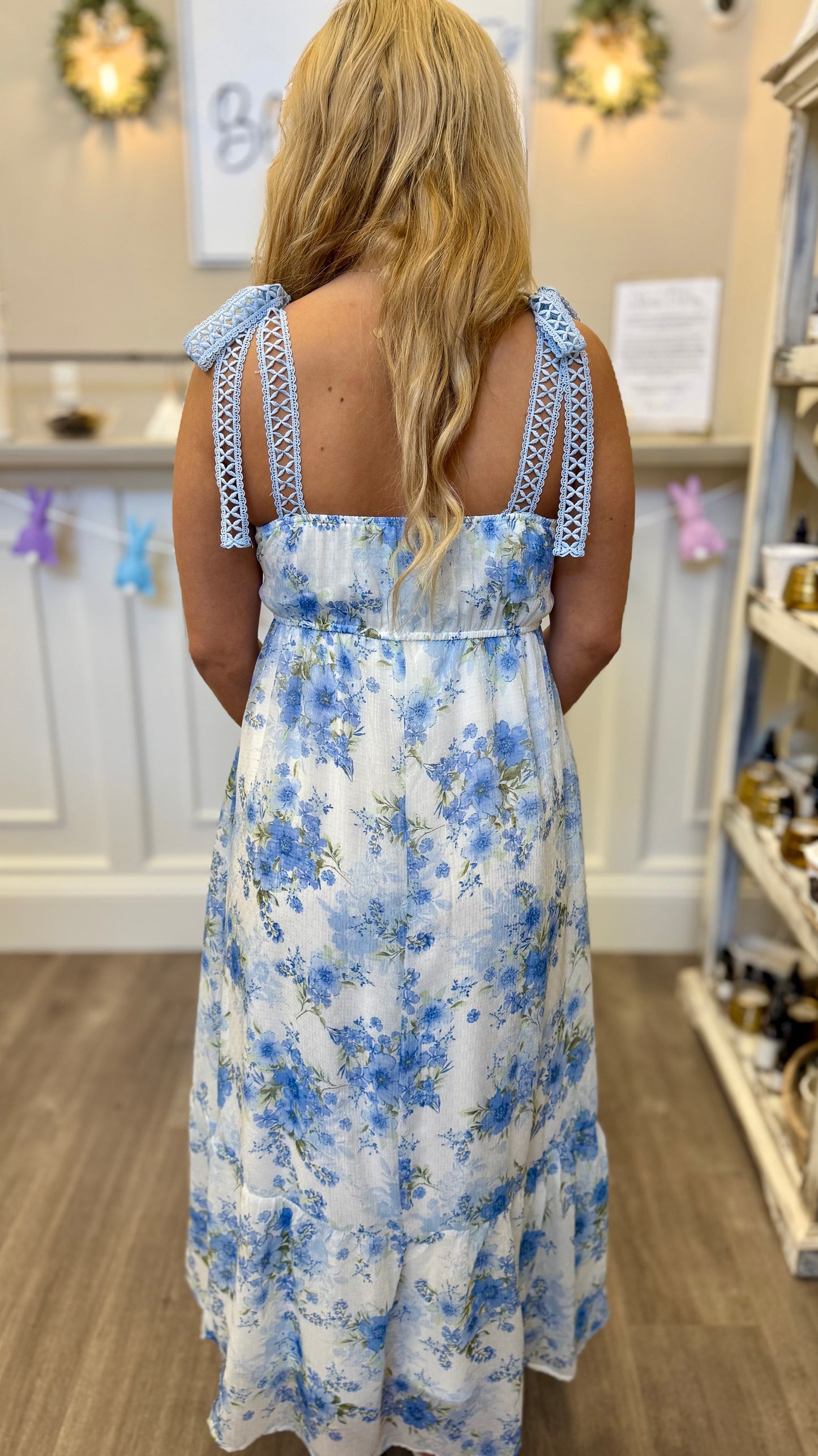 Front Tie Floral Mini Dress