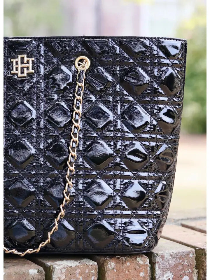 Melissa Tote Bag Black Patent SQ