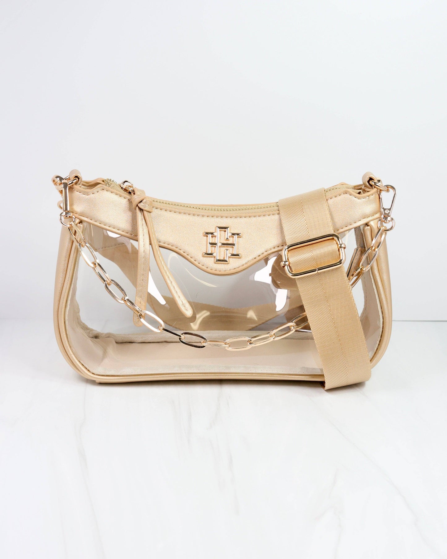 Cassidy Clear Crossbody GOLD
