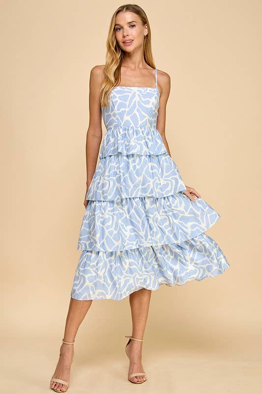 Tiered Ruffled Skirt Dress