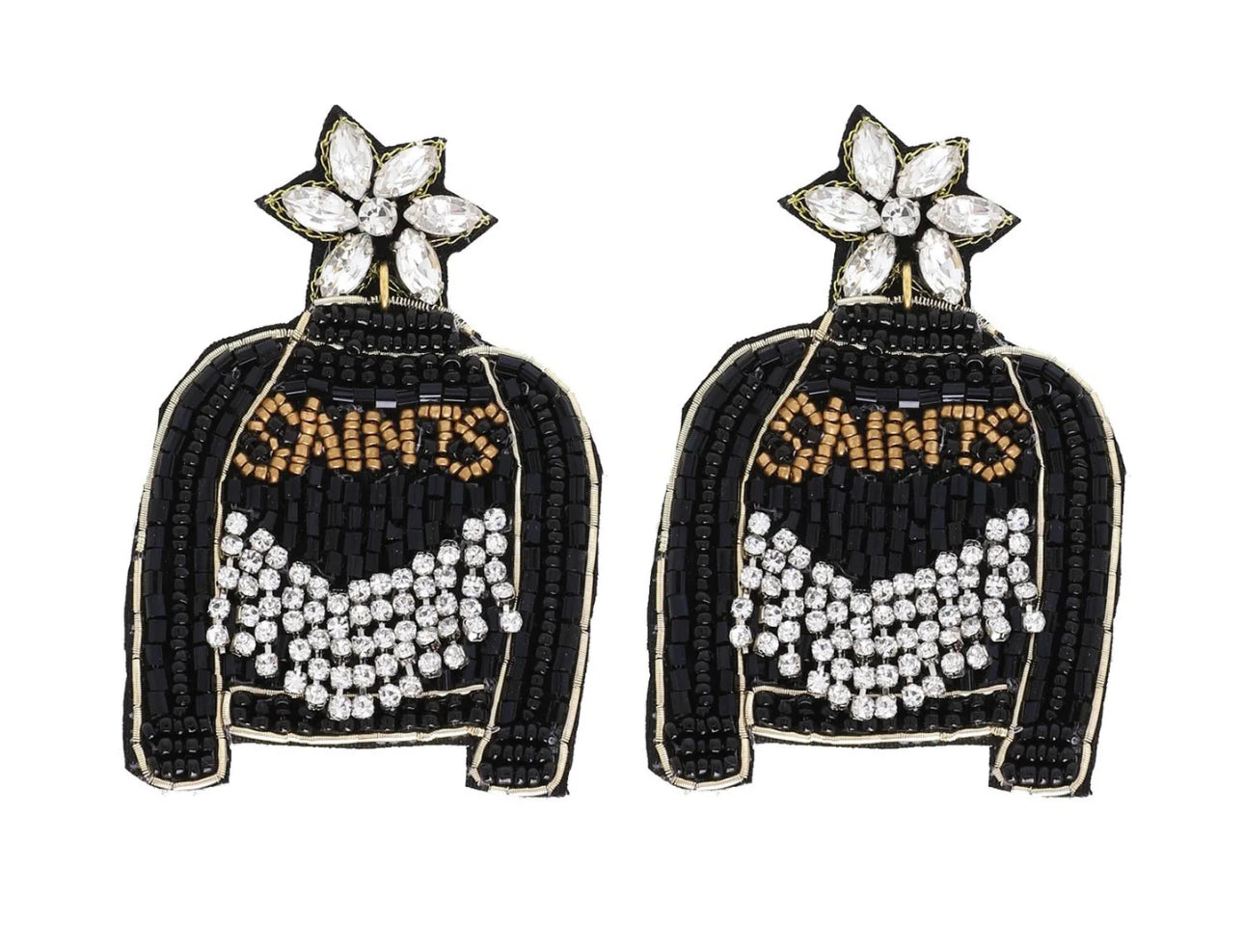Saints Bling Earrings