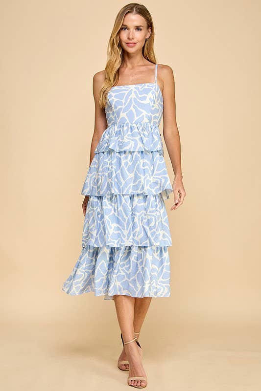 Tiered Ruffled Skirt Dress
