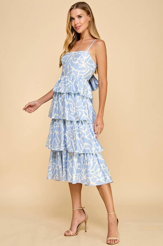 Tiered Ruffled Skirt Dress
