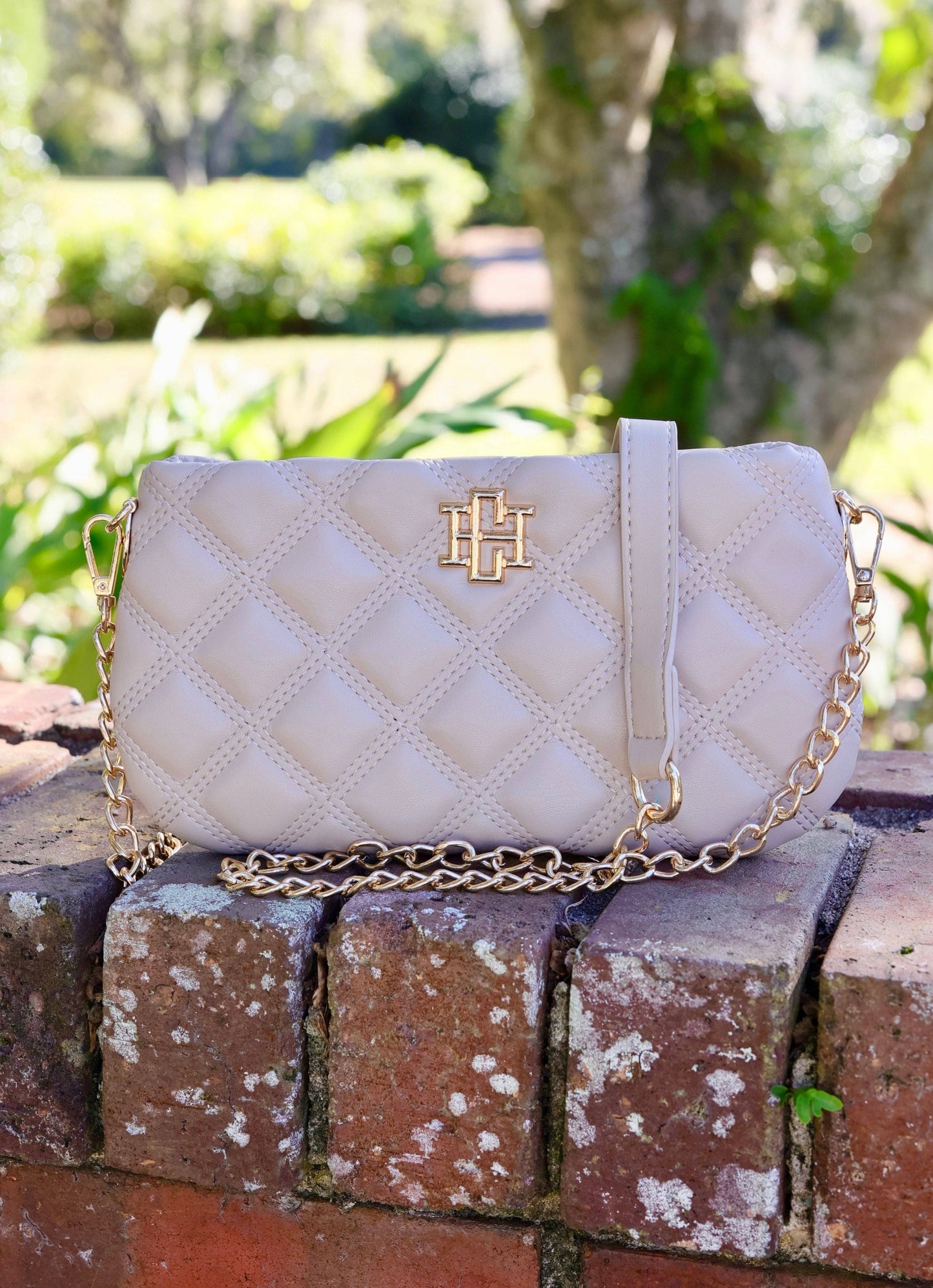 Livi Nude Quilted DQ Crossbody