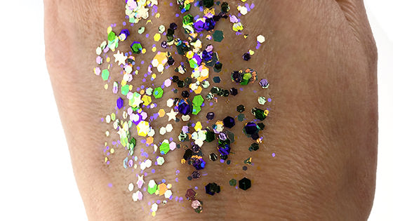 King Cake Chunky Glitter Gel