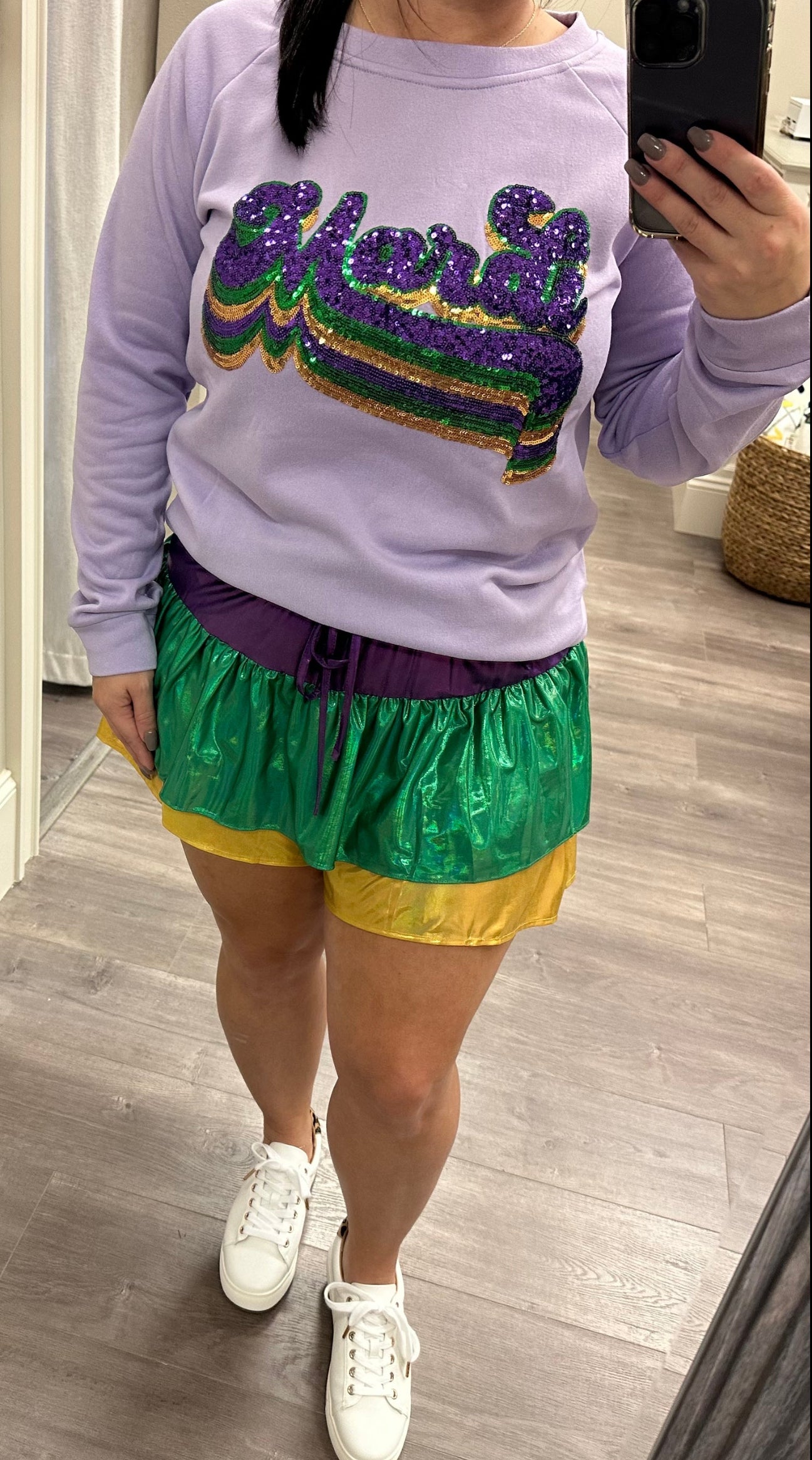 Mardi Sequin Sweater Top