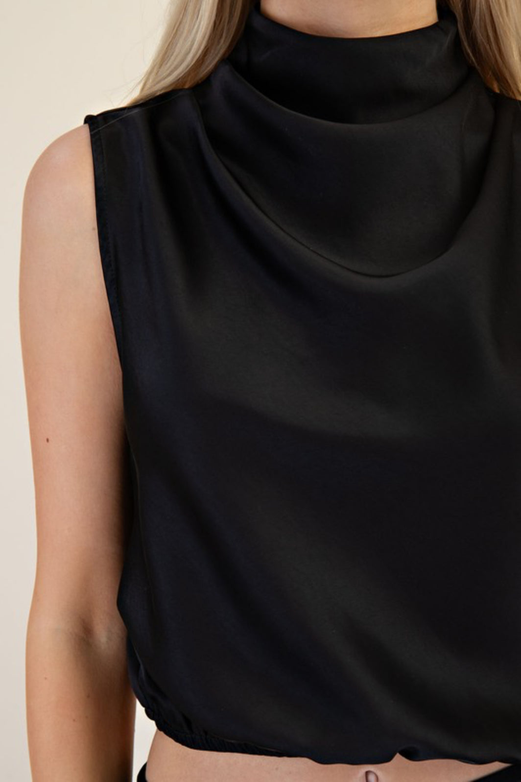 Silk Cropped Top