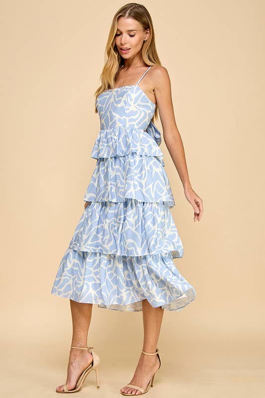 Tiered Ruffled Skirt Dress