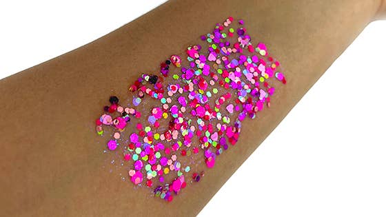 Party Pink Bolt Balm Chunky Glitter Gel