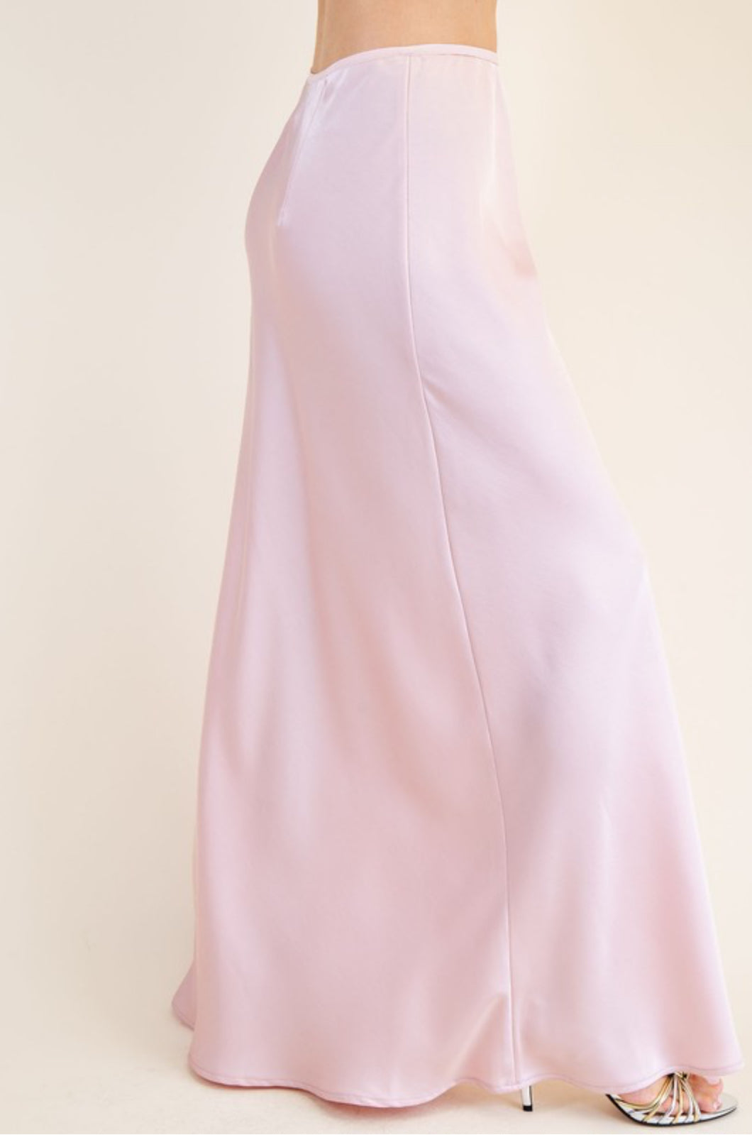 Silk High-Waist Maxi Skirt