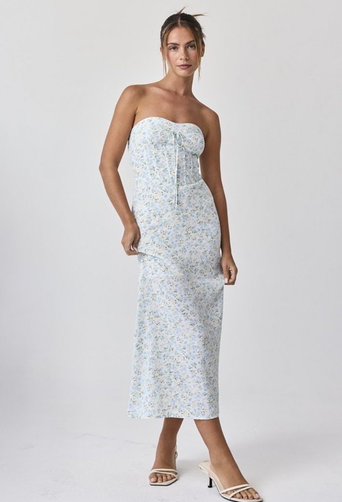 The Bloom & Breeze Strapless Midi