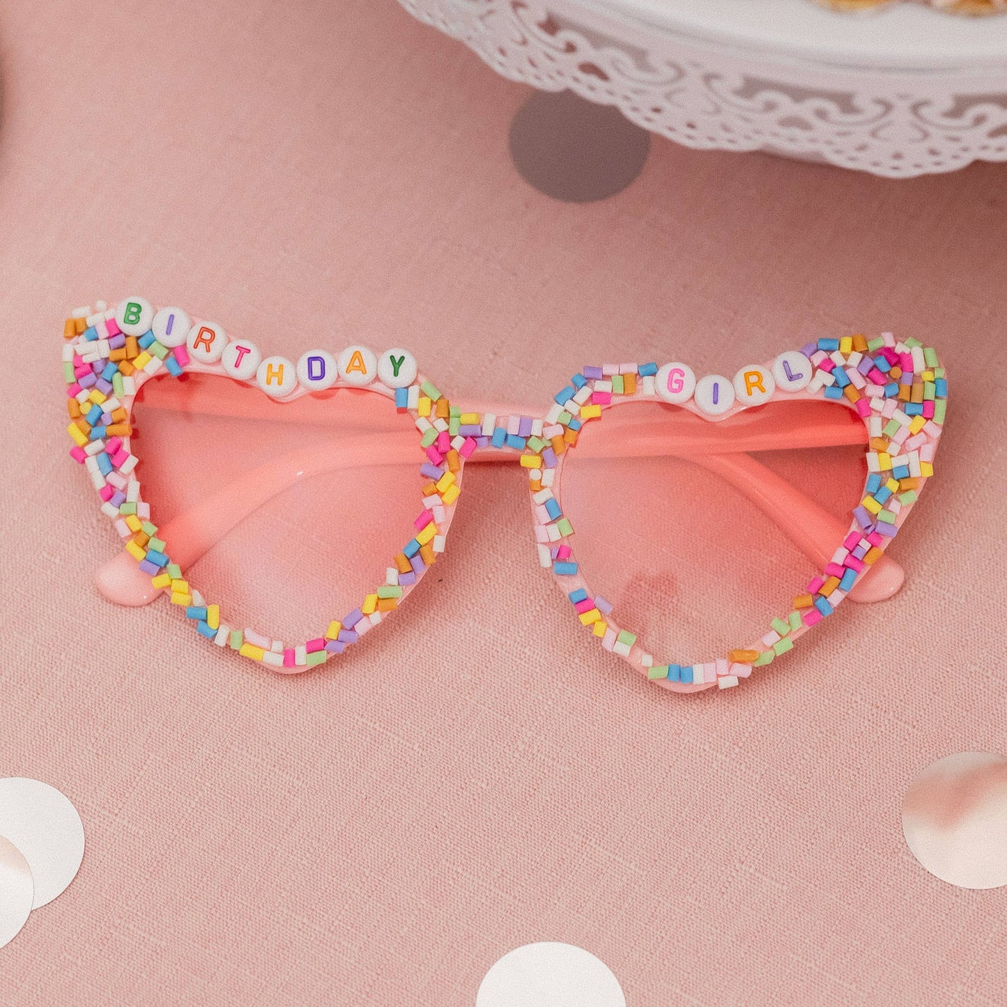 "Sugar Babe" Birthday Heart-Shaped Sunglasses