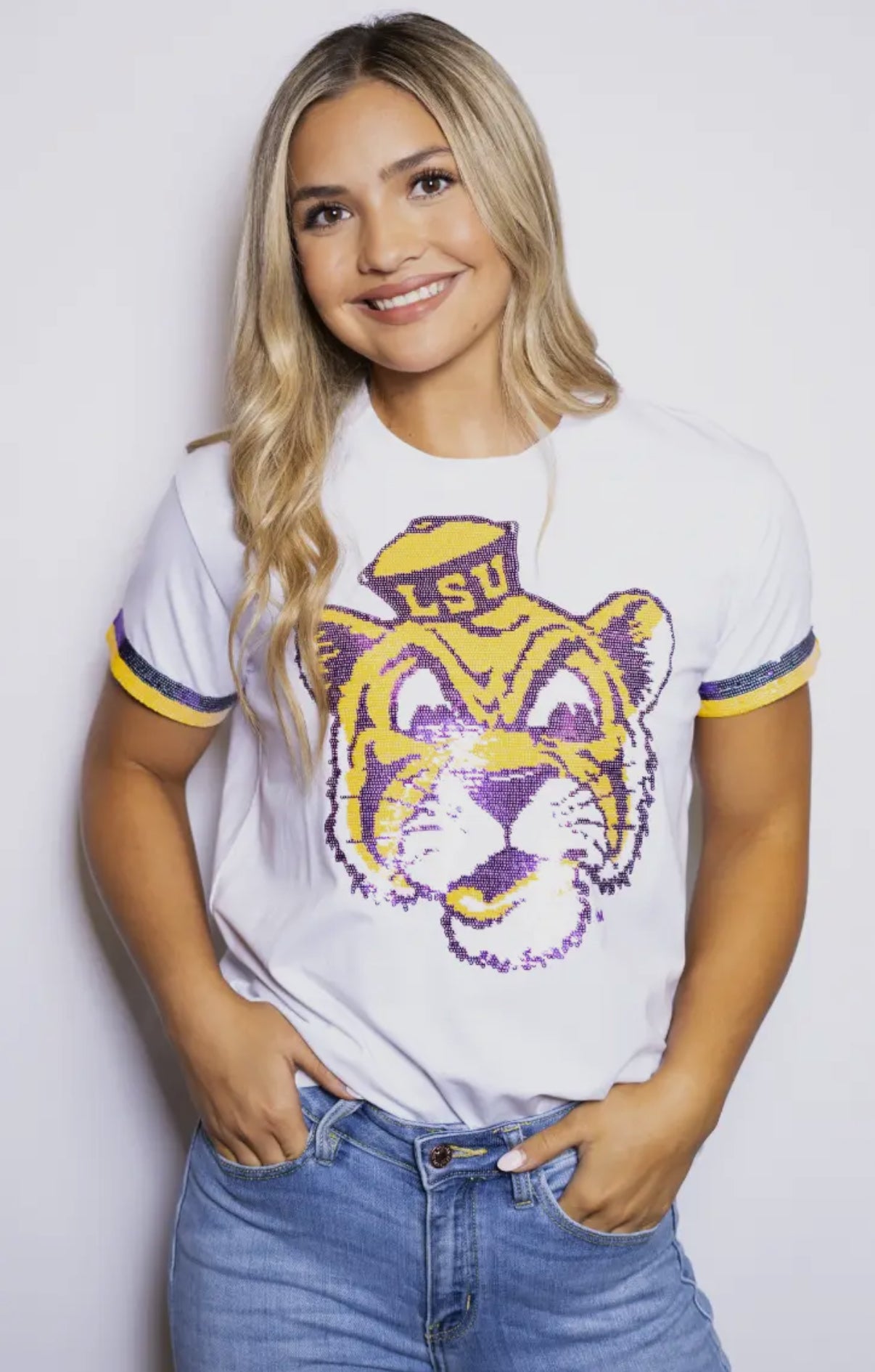 LSU Vintage Tiger Shirt - White