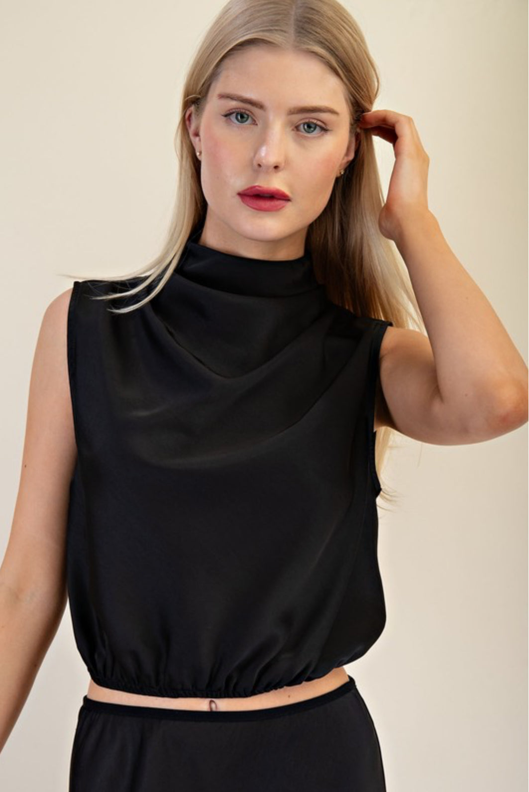 Silk Cropped Top