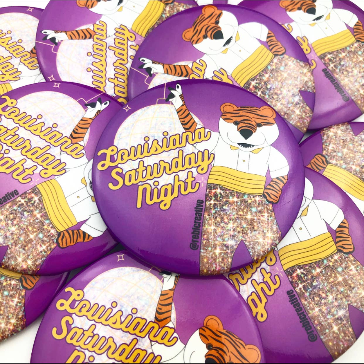 Louisiana Saturday Night - Game Day Button