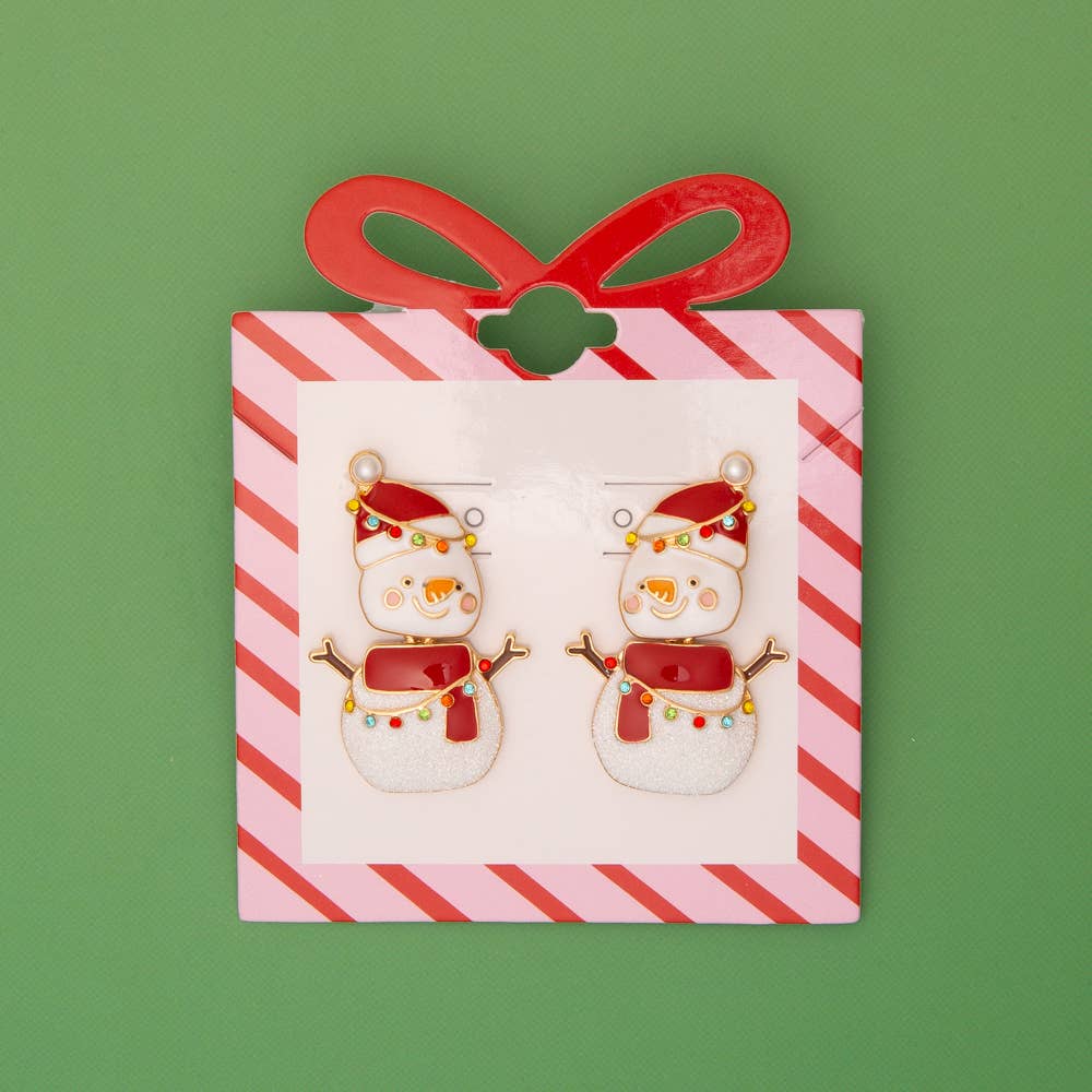 Holiday Cutie Snowman Earrings