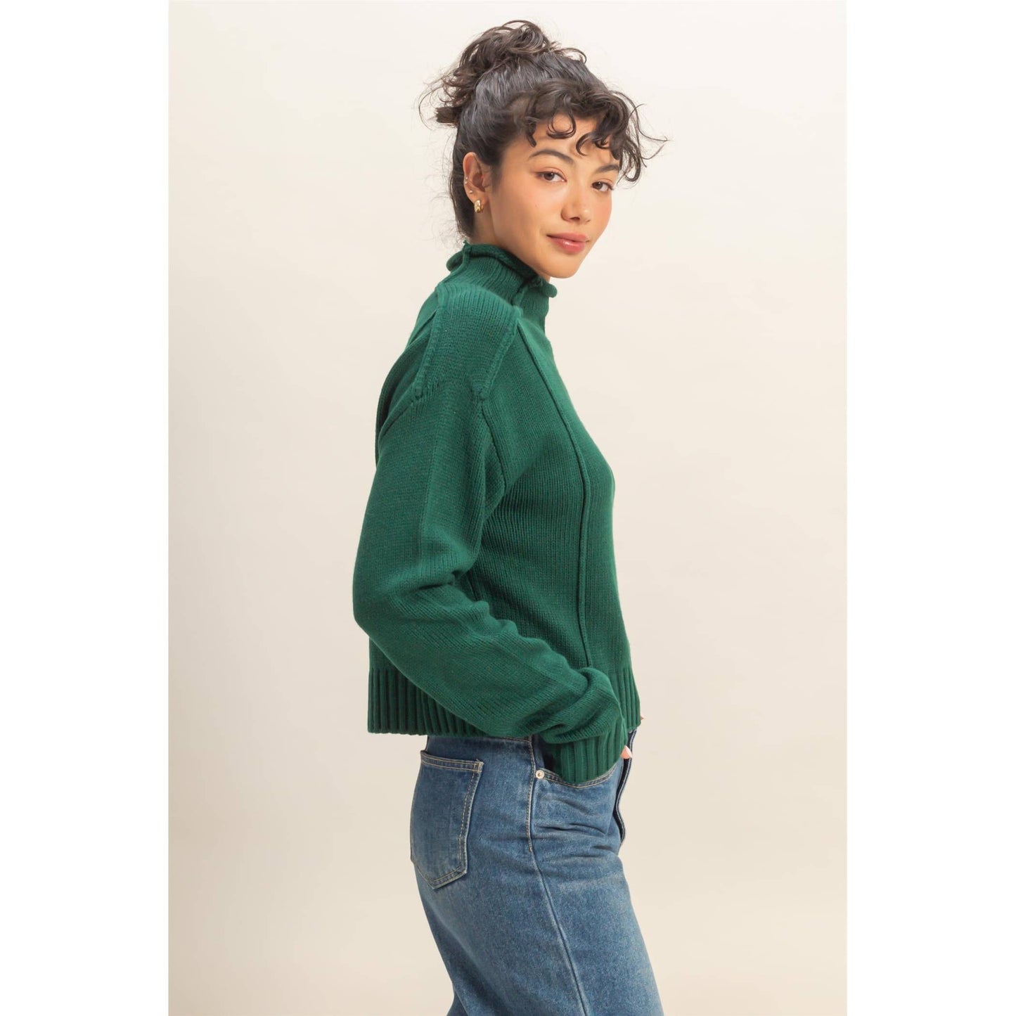 Chic Comfort High Roll Neck Sweater