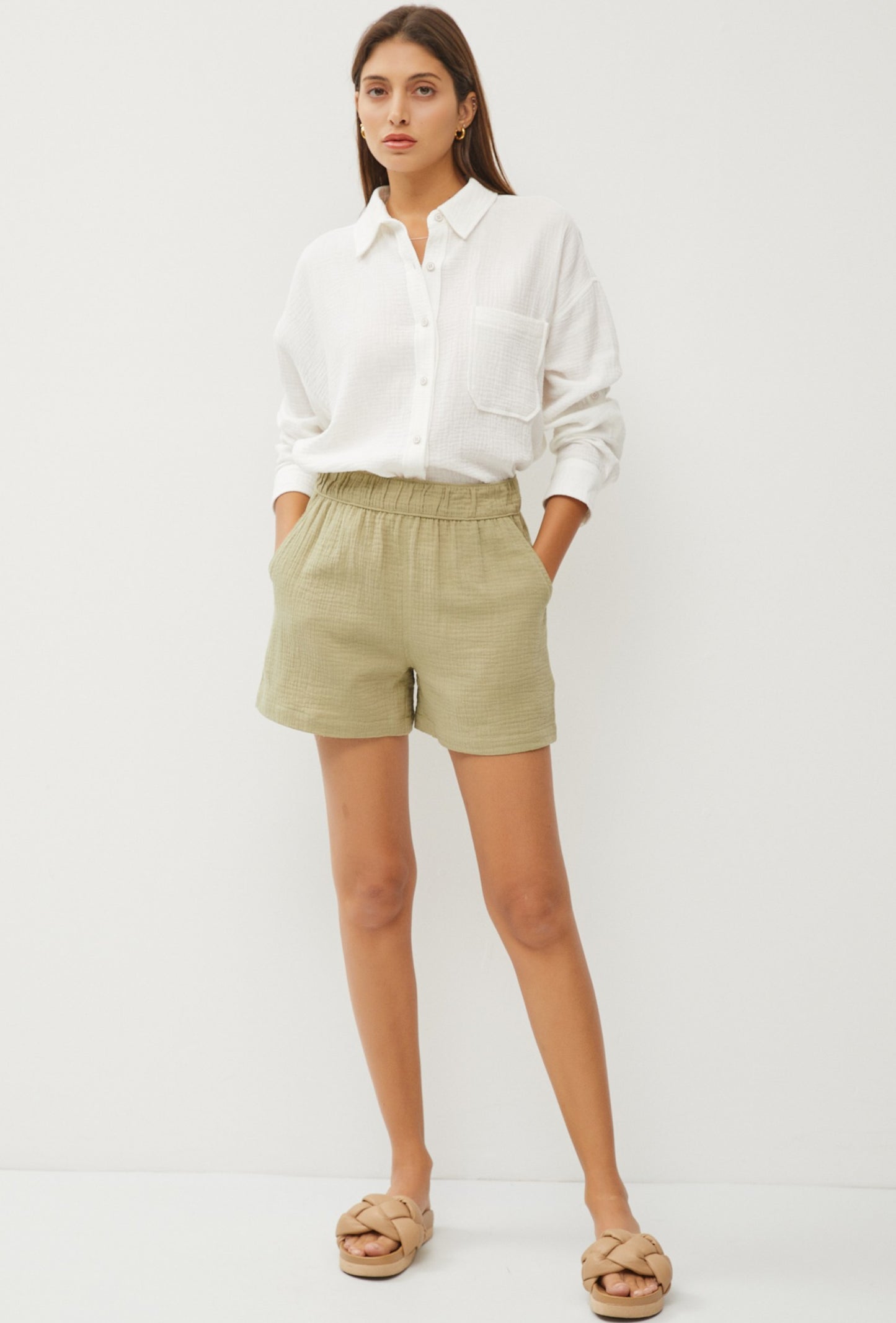 Cotton Gauze shorts