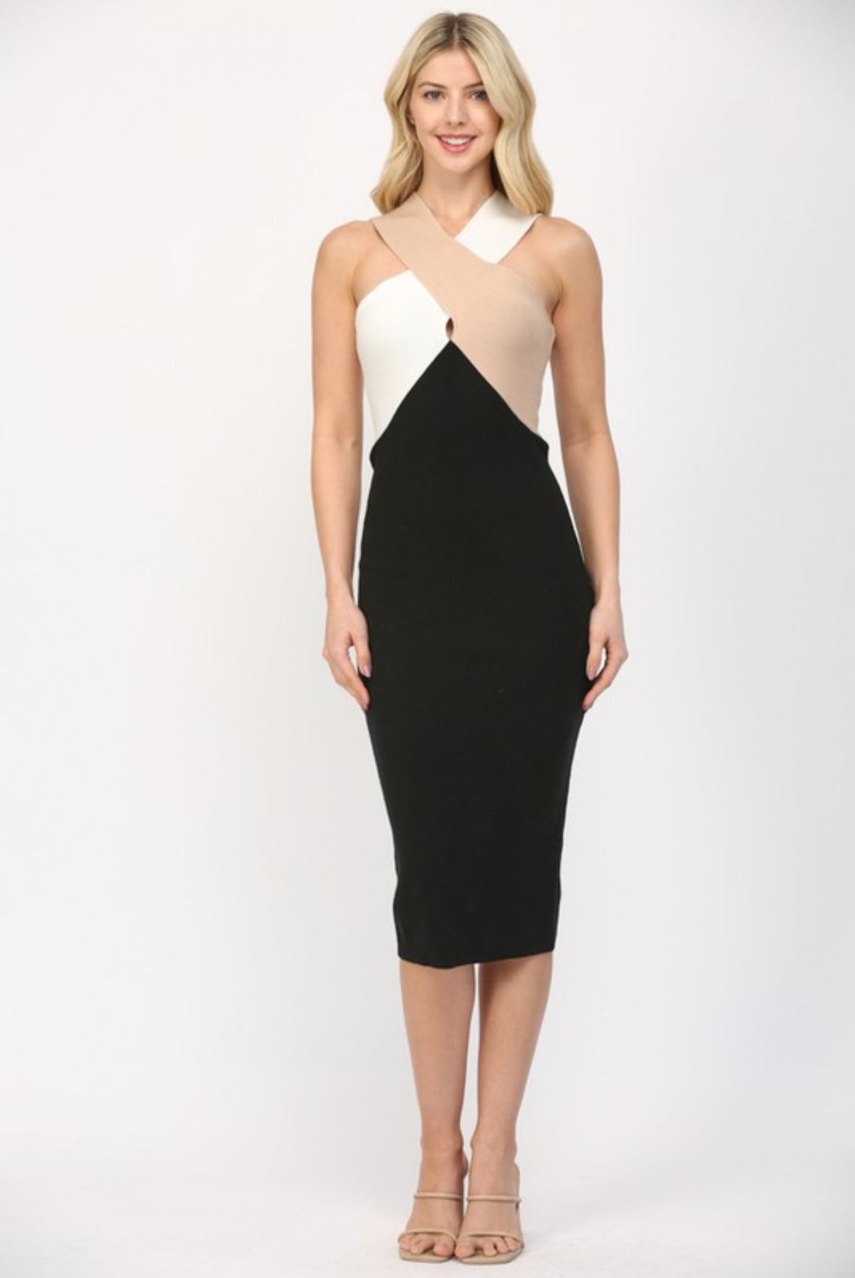 Envy Crossover Knit Dress