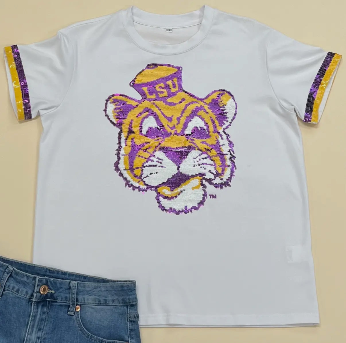 LSU Vintage Tiger Shirt - White