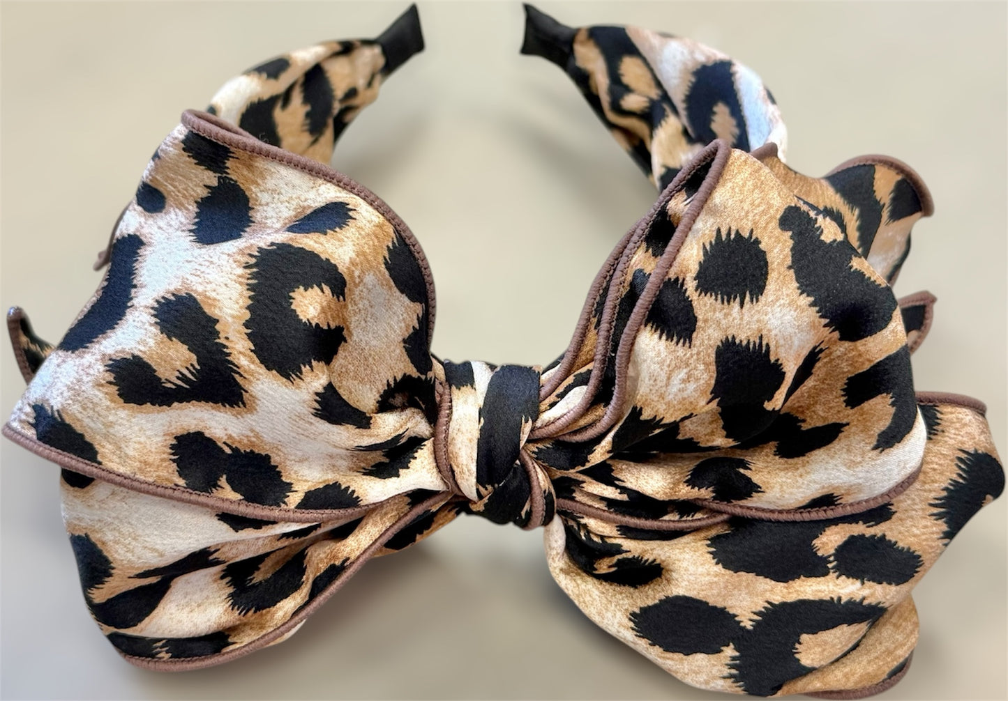 Leopard Bow Headband