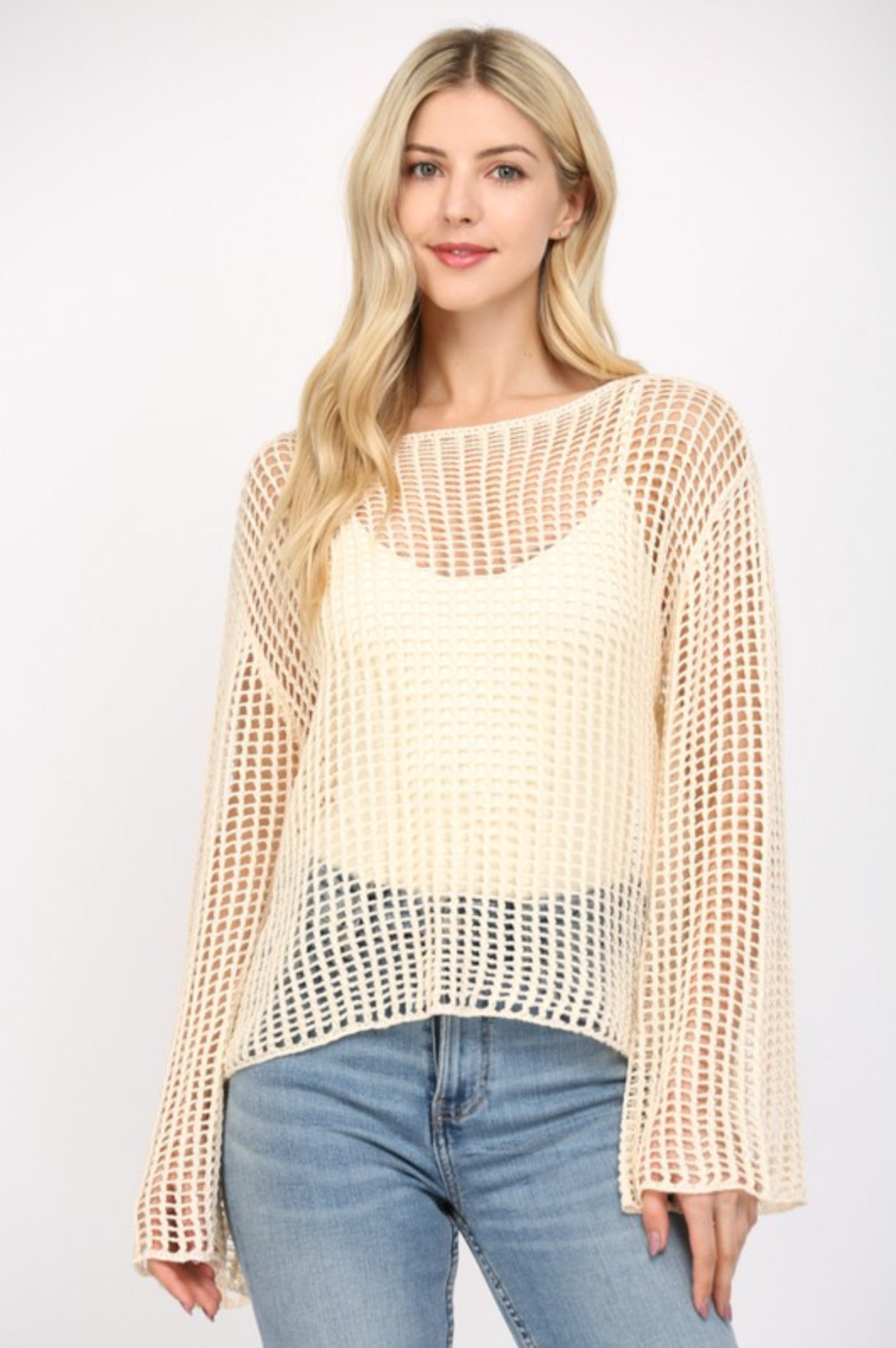 Crochet Knit Coverup Top