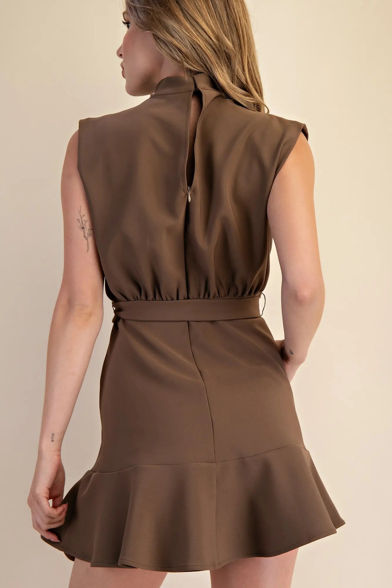 Satin Hourglass Mini Dress