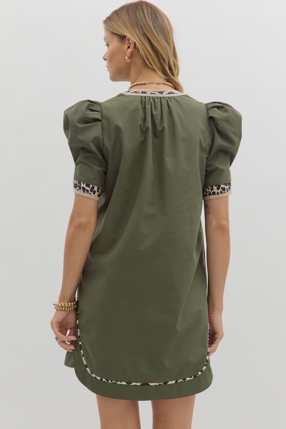 Wild Touch Puff Sleeve Dress