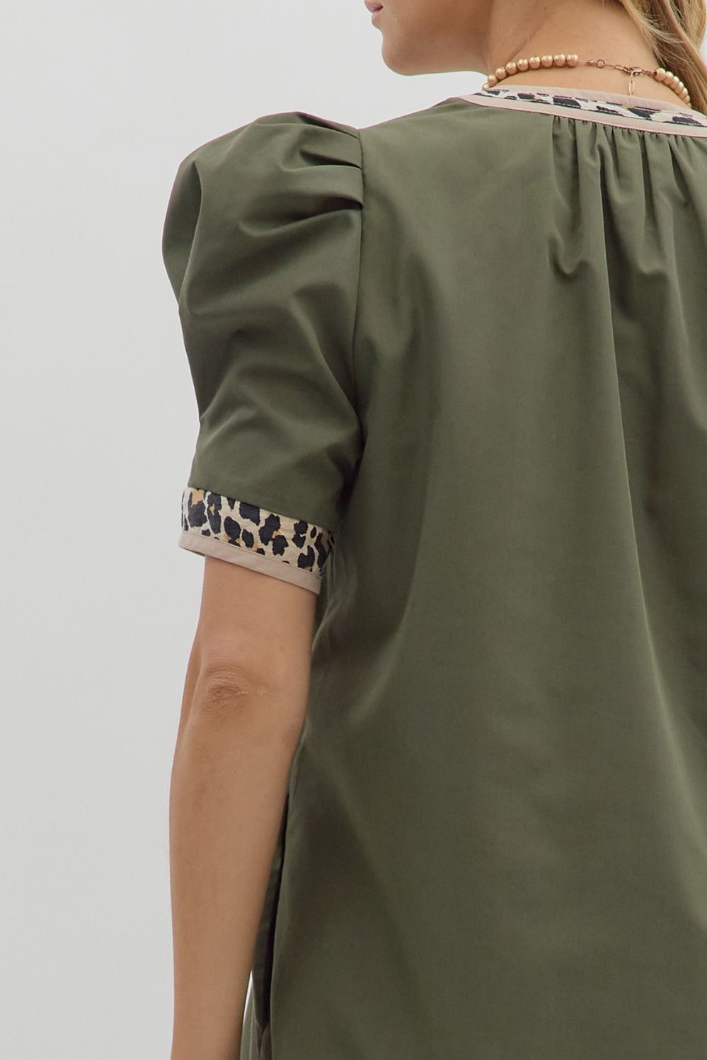 Wild Touch Puff Sleeve Dress