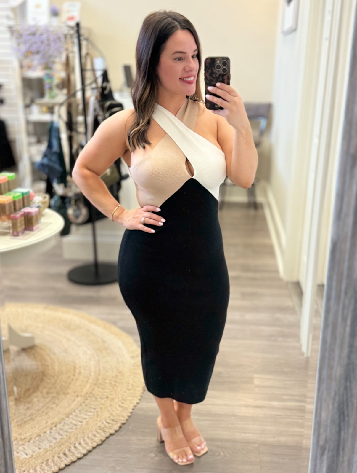 Envy Crossover Knit Dress