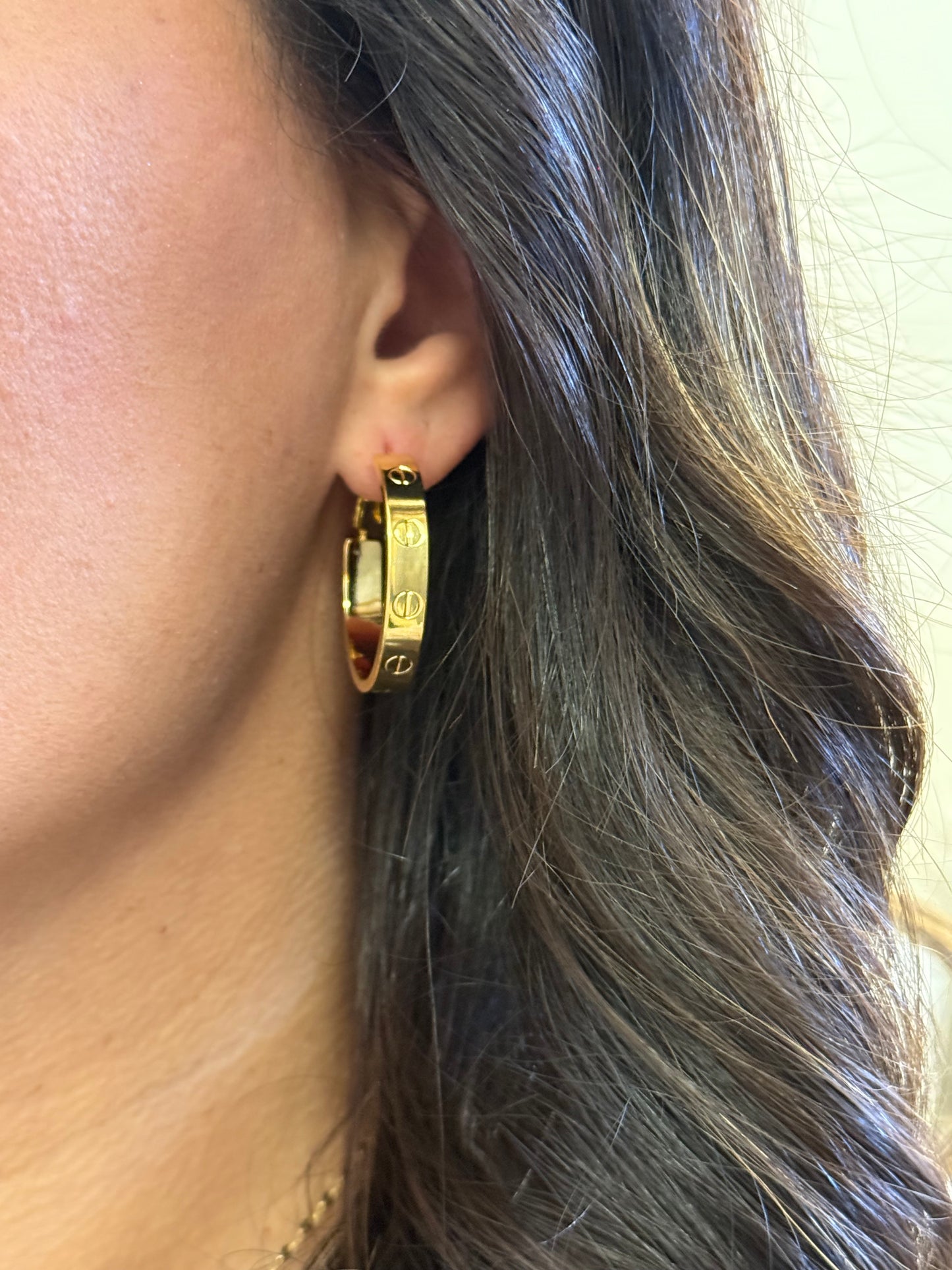 Inspired Cartier Hoop Earrings